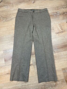 Eddie Bauer Blakey Fit Wool Blend Wide Leg Size 16 Tall Pants